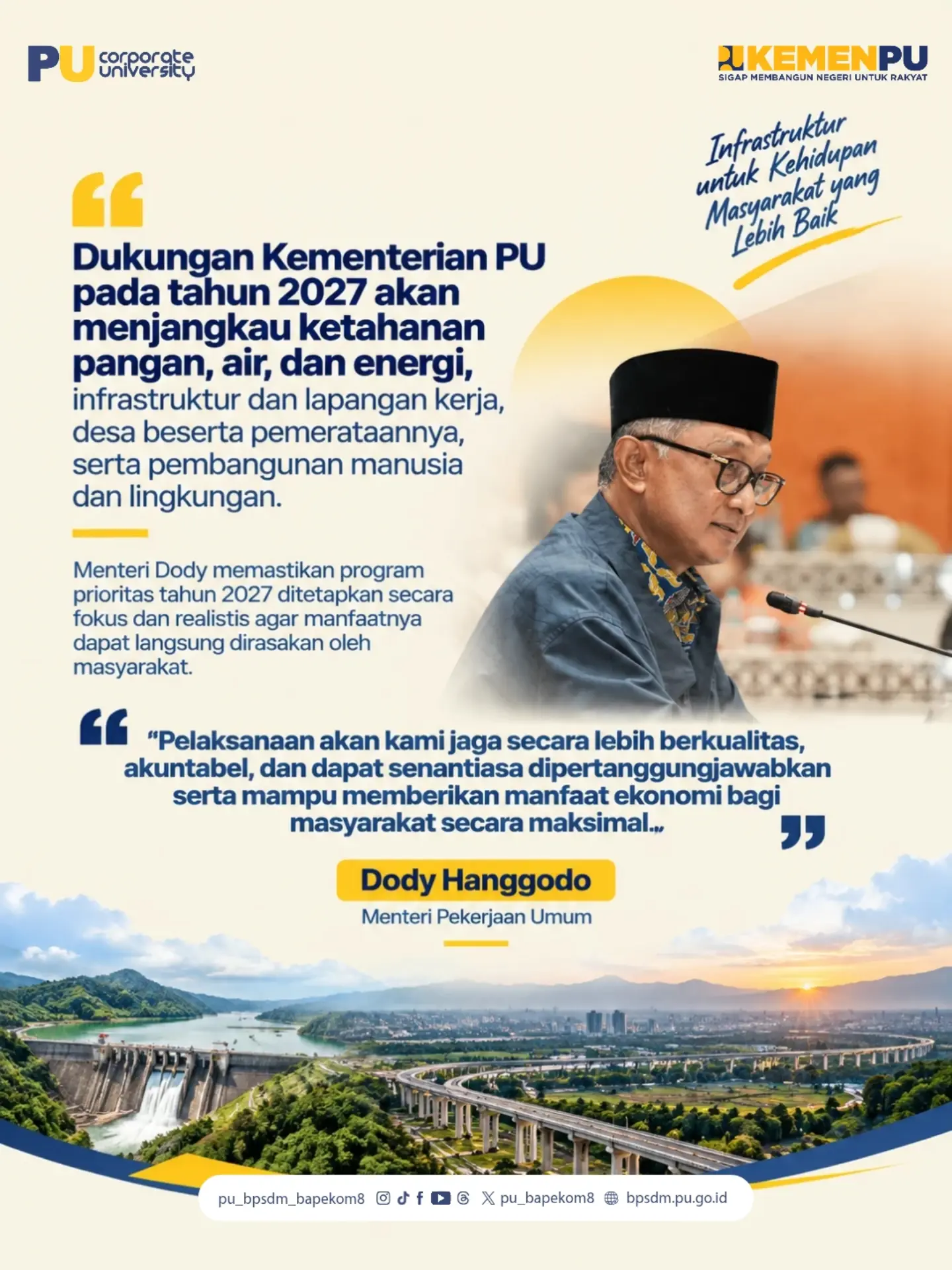 Infrastruktur untuk Kehidupan Masyarakat yang Lebih Baik