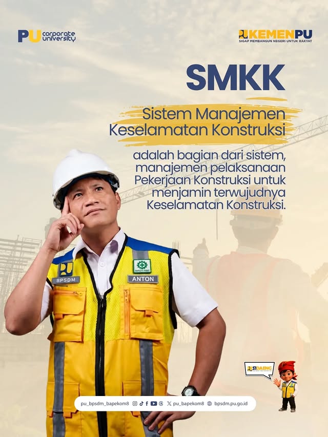 Keselamatan konstruksi bukan sekadar aturan, tapi budaya yang harus diterapkan setiap hari. 👷‍♂️👷‍...