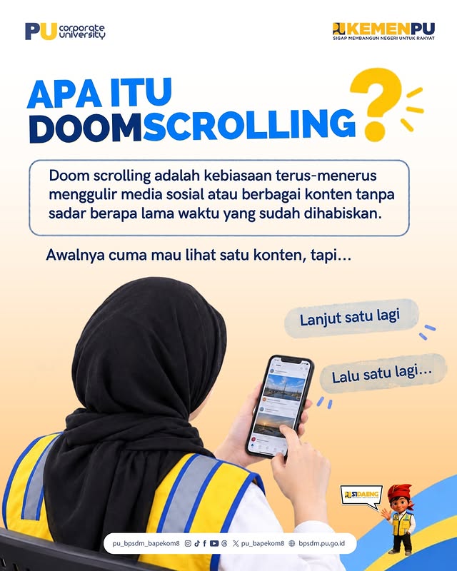 Kebiasaan nggak bisa berhenti scroll berita buruk atau drama di sosmed, meskipun udah bikin hati cem...
