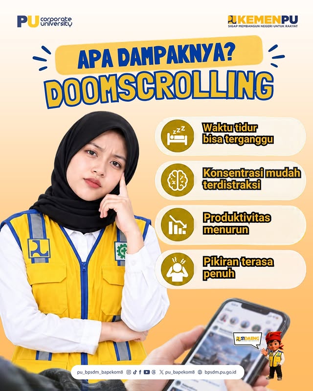 Kebiasaan nggak bisa berhenti scroll berita buruk atau drama di sosmed, meskipun udah bikin hati cem...