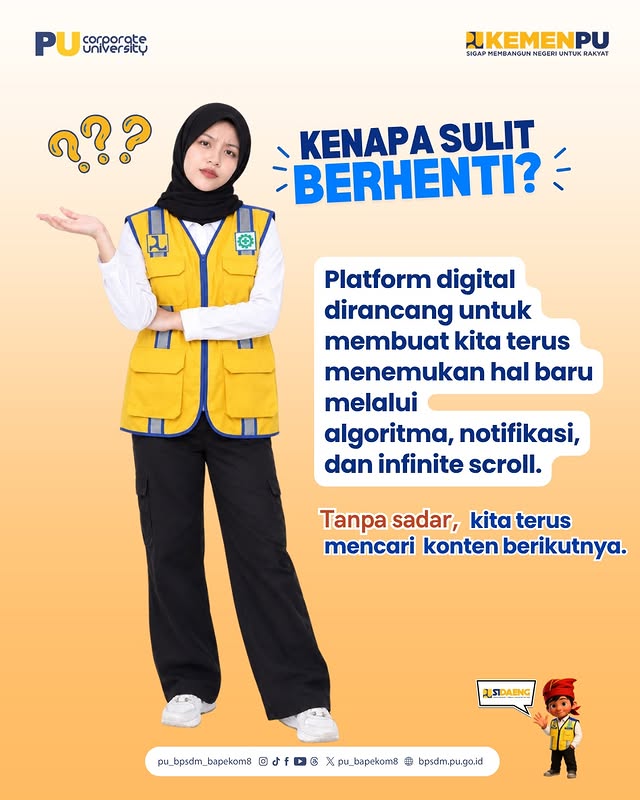 Kebiasaan nggak bisa berhenti scroll berita buruk atau drama di sosmed, meskipun udah bikin hati cem...