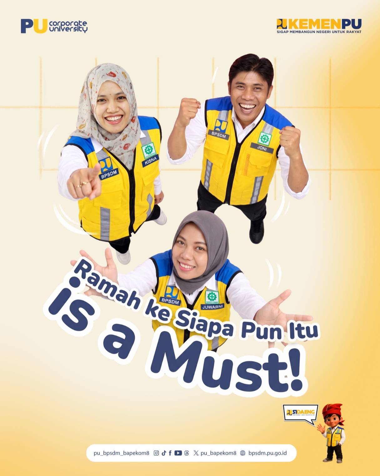 Jadilah pribadi yang tetap ramah kepada siapa pun, tanpa memandang status, penampilan, jabatan, atau...