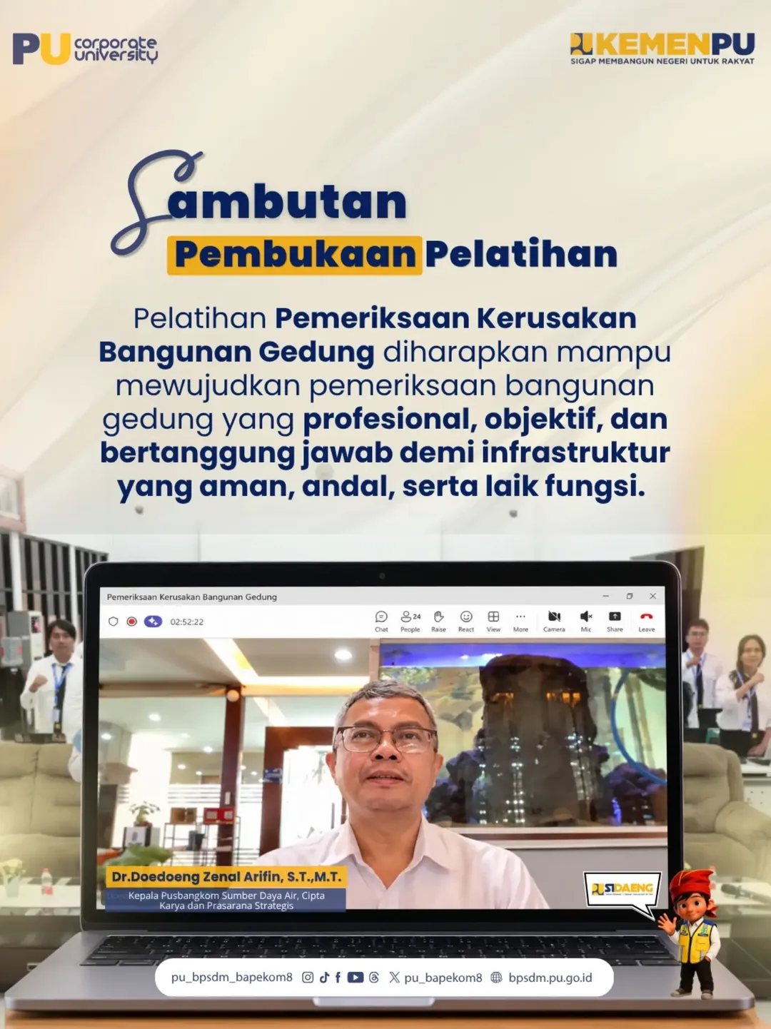 🏗️ Pembukaan Pelatihan Pemeriksaan Kerusakan Bangunan Gedung