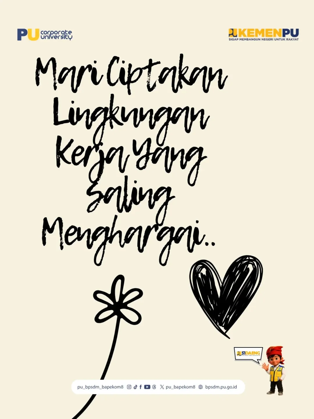 No drama, no saling menjatuhkan.